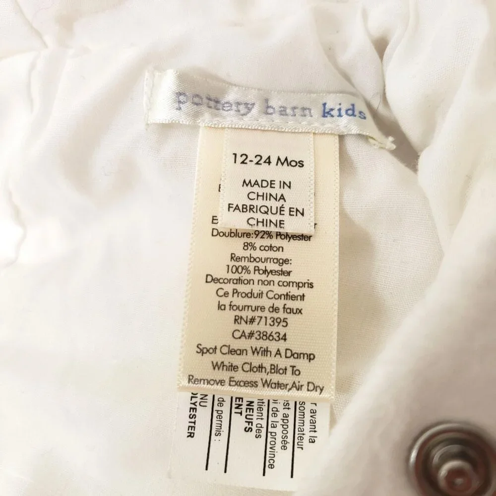 Pottery Barn Kids Baby Toddler Unicorn Costume Halloween Size 12-24 Months - Picture 4 of 8
